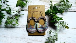 Hand-Painted Geometric Lines - Horizontal Lines Wood Earrings Tutorial