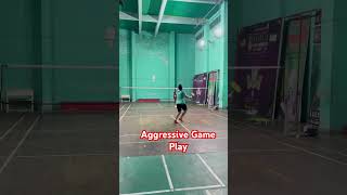 Aggressive Game Play 😱😱😱 #badminton #smash #rally ##aggressive