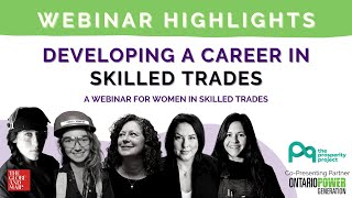 Developing a Career in Skilled Trades - Webinar Highlights (2)