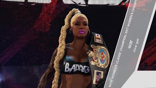 WWE 2K24 PS5 women championship Series legend mode Ep8~War WCW title defense win or go home !!’