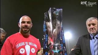 CUP PRESENTATION - DERRY CITY V SHELBOURNE 2024 AIRTRICITY LEAGUE OF IRELAND RTE SPORT