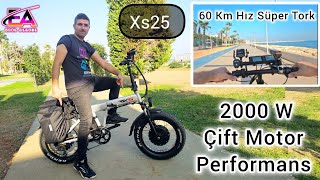 2000 w Motorlu Rks Xs25 Elektrikli Bisiklet Hızlanma ve Performans Sürüşü ve Tüm Ayrıntılar #ebike