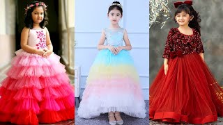 Ball Gown For Little Girls Barbie Frock Design 2022 Party Wear