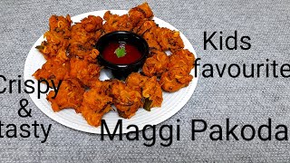 Crispy & Tasty Maggi Noodles Recipe/மேகி பக்கோடா/Kids Favourite Maggi Pakora/Evening Snacks Recipe