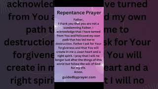 Repentance Prayer