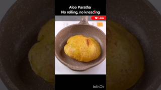 Aloo Paratha with liquid dough/No Rolling,No Kneading #recipe #howtomake #shorts #subscribe #viral