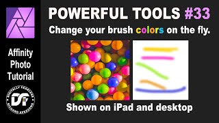 Change Affinity Photo brush colors on the fly. Powerful tools of Affinity Photo tutorial number 33