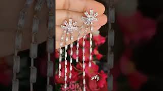 😍 letest design long earrings Korean style #shortsvideo #jewellery #fashion