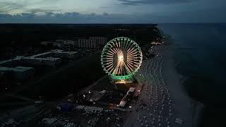 Grömitz, das Riesenrad bei Dämmerung