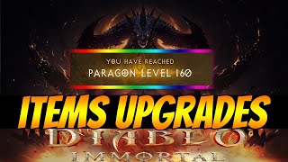 PARAGON 160 ITEMS UPGRADES DIABLO IMMORTAL