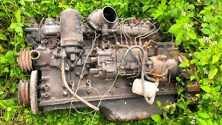 4 Cylinder Diesel Engine Restoration // Hyundai Engine Truck Overhaul