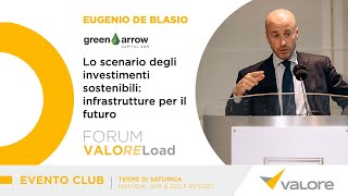 Lo scenario degli investimenti sostenibili: infrastrutture per il futuro - Eugenio De Blasio