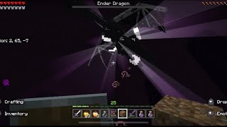 (EARRAPE WARNING AT THE BEGINNING) Beating the Ender Dragon with a Dirt Block | Minecraft