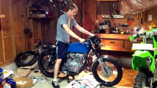 1978 Yamaha XS400 2E First Start After Rebuild