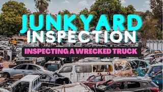 WATCH ME DO AN INSPECTION ON A WRECKED PICKUP TRUCK