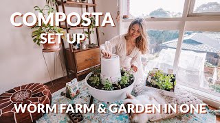 The Composta Unboxing and Set Up! - Worm Farm and Planter in One