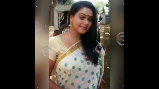 ഗായത്രിയമ്മ 💖💖 | Bhavana serial Actress | Rekha Ratheesh Saree looks |#rekharatheesh