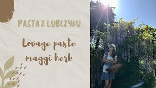 Pasta z lubczyku na zimę | Lovage paste for winter months for soups and sauces 💚