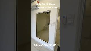 Arte Mont Kiara - 1 Bedroom Partly Furnished For Rent