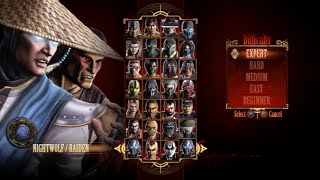 Mortal Kombat 9 - Expert Tag Ladder (Nightwolf & Raiden/3 Rounds/No Losses)