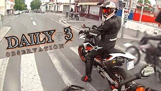 KTM Duke 690 R Daily observation #3 Presque ACCIDENT & un KTM 690 smc r Supermotard