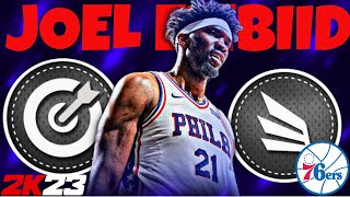 NBA 2K23 THIS JOEL EMBIID BUILD IS A MONSTER CENTER BUILD THAT WILL BULLY DEFENDERS!!