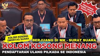 🔴 Kolom Kosong Di Kertas Suara, Jika Menang Pemilu Ulang❗Mulai Pendaftaran Calon Baru Se Indonesia❗