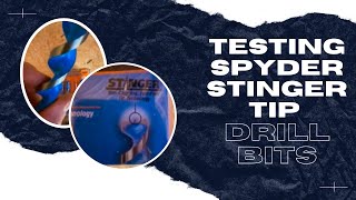 Plumber test Spyder stinger tip drill bits!! Are they worth?!?!