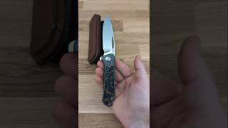 Orca 2.0 Frame Lock Flipper with Gold Dark Matter FatCarbon (Serial #45) - M390 by Arno Bernard Sr.