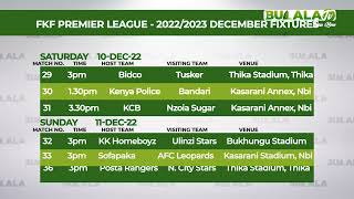 FKF PREMIER LEAGUE ROUND FOUR FIXTURE: SOFAPAKA VS AFC LEOPARDS, KK HOMEBOYS VS ULINZI, KBC VS NZOIA