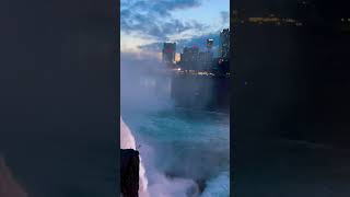 Night view at Niagara Falls 😍#trending#viral#like#waterfall#light#niagarafalls#night#viralshort