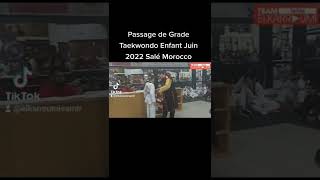 Passage de Grade Taekwondo Enfant Salé Morocco