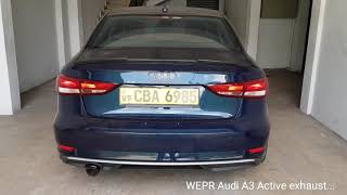 WEPR Audi A3 Valvetronic active exhaust system