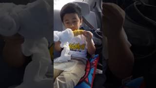 Rob at 5 yrs old eating corn.