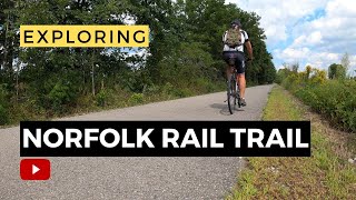 #122. Biking on the Norfolk Trail | HOT Day - Glimpses of Early History.