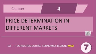 Price Determination in Different Markets MCQ   7