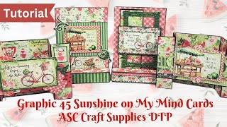 Graphic 45 Sunshine On My Mind Cards   ASC Craft Supplies DTP