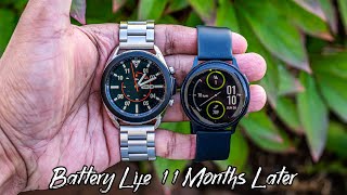 Samsung Galaxy Watch Active 2 | Battery Life 11 Months Later Compared to Samsung Watch 3