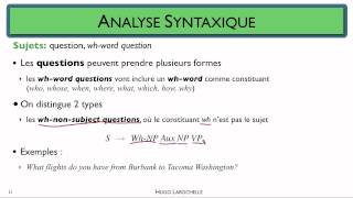 Traitement automatique des langues [6.4] Analyse syntaxique - structures de phrases