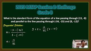 2023 MTAP Session 2 Challenge Part_Grade 8