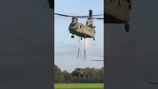 Two Chinooks showing its strength #military #aviation