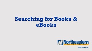 Searching for Books & eBooks