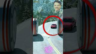 Can a Car Survive a Bollard Attack BeamNG Drive #12 #shorts