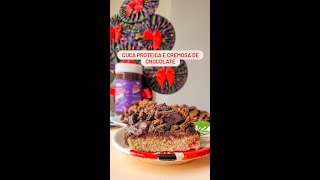 CUCA PROTEICA E CREMOSA DE CHOCOLATE - PARA O LANCHE DA TARDE OU CEIA DE NATAL :)