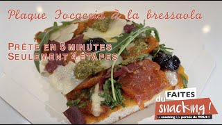 Recette Focaccia à la bressaola by Coup de pates