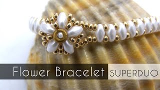 Flower Bracelet with Superduo