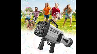 Rocket Launchers Bubble Gatling Gun 5000+ Bubbles for Boys Girls Adult Outdoor Indoor Birthday Party