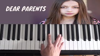 Tate McRae - Dear Parents - Piano Tutorial