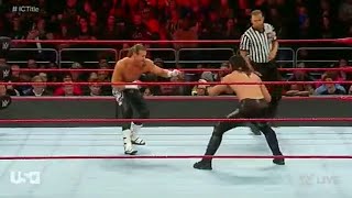 Seth rollins vs Dolph Ziggler WWE intercontinental championship match Monday night RAW 26 NOV 2018