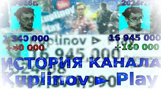 История канала под названием Kuplinov ► Play 2012-2024г.(Статистика)